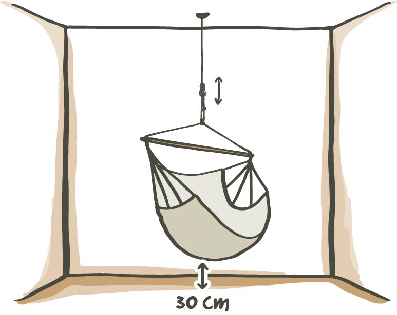 Cómo colgar una silla colgante