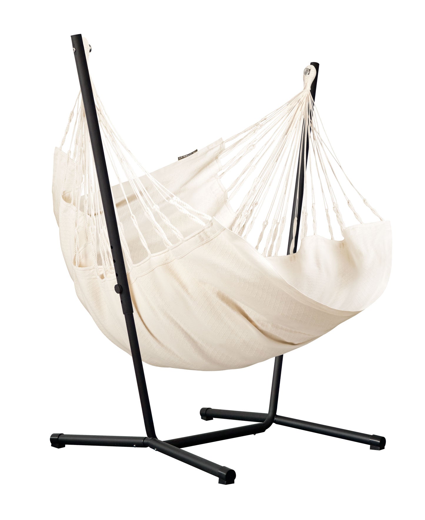 turn hängematte Fiji Organic Latte – Organic Cotton Basic Size Hammock Chair with Galv