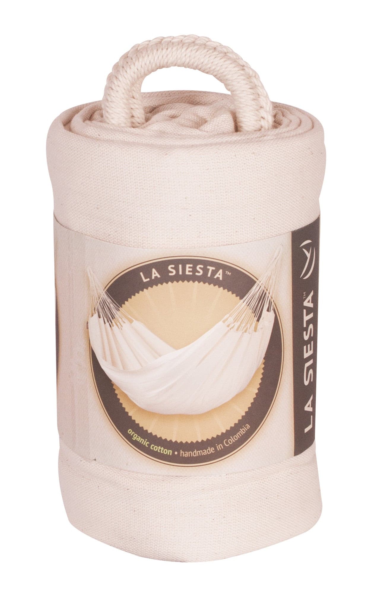 Modesta Latte - Hamaca clásica individual de algodón orgánico