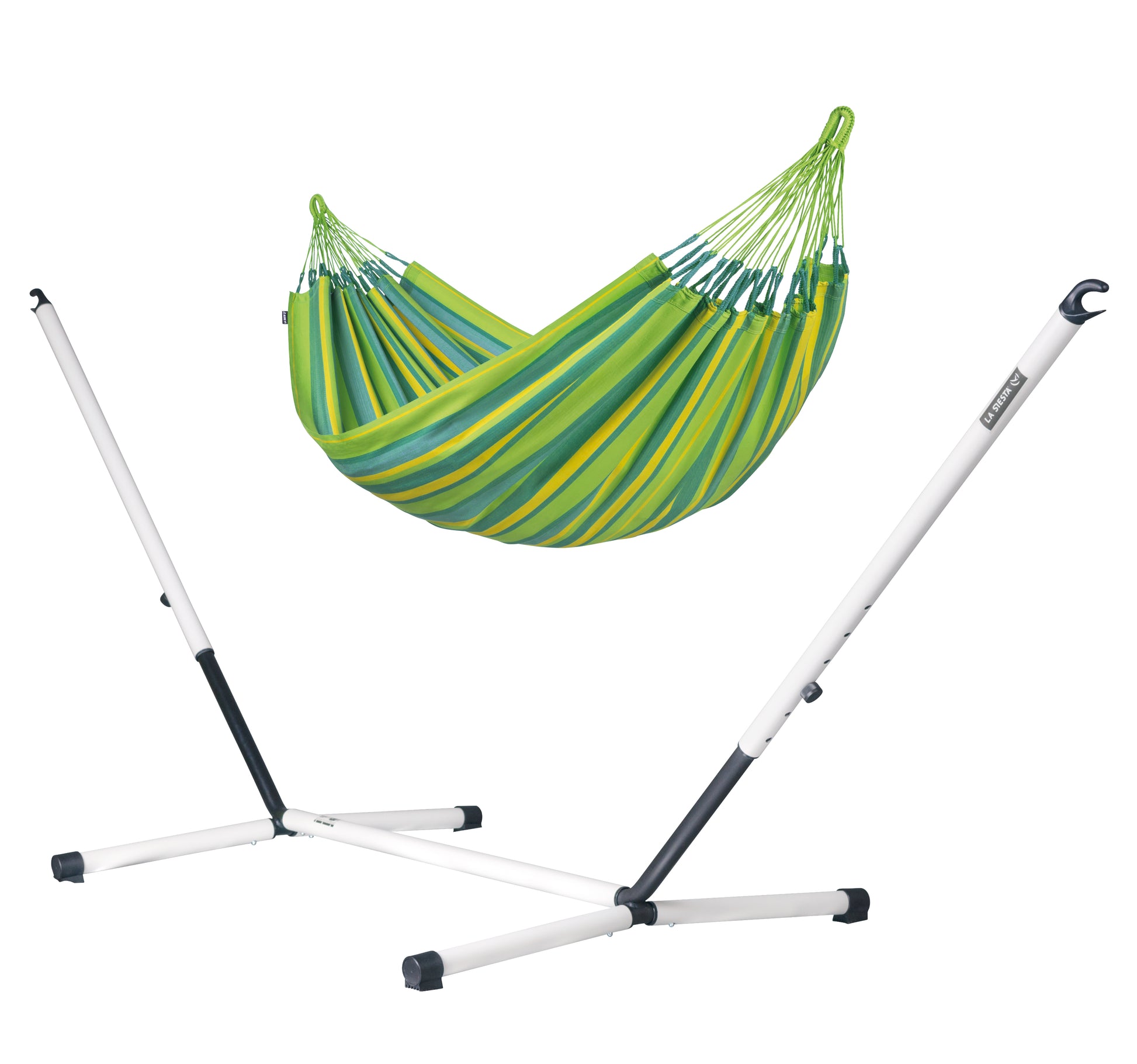 Nautico Outdoor Cool Grey Lime - Double Size Hängematte Outdoor mit Ge