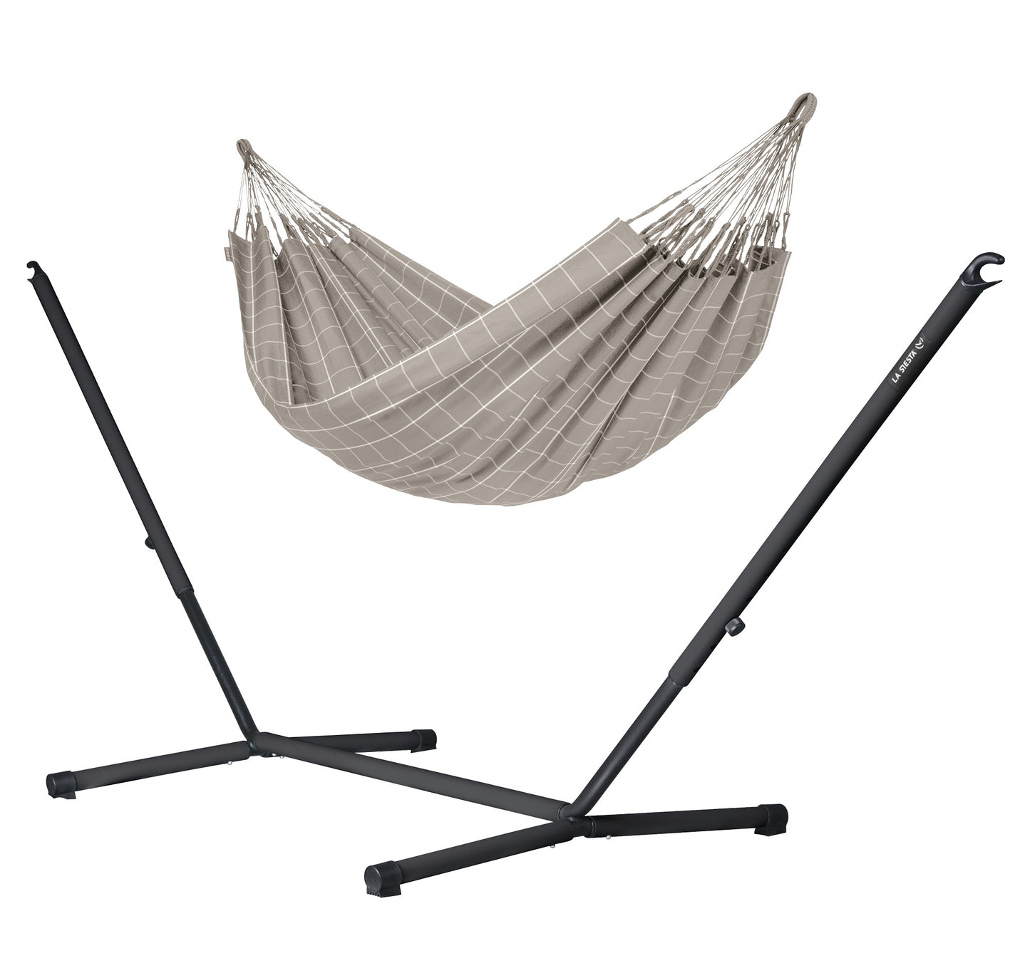 hängematte grau Nautico Outdoor Anthracite Almond - King Size Hängematte Outdoor mit G