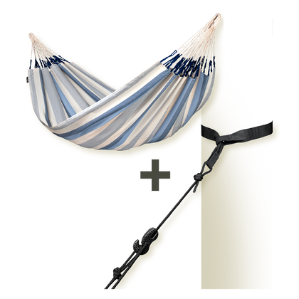 TreeMount 2rope Black - Fissaggio per amache per alberi e pali