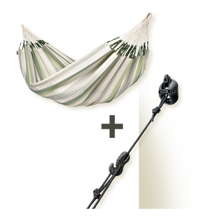 CasaMount 2rope Black - Wall, Ceiling & Beam Suspension Set for Hammocks