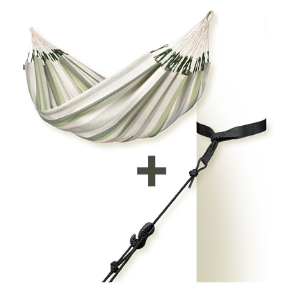 TreeMount 2rope Black - Tree and Pole Suspension Set for Hammocks