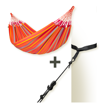 TreeMount 2rope Black - Fissaggio per amache per alberi e pali
