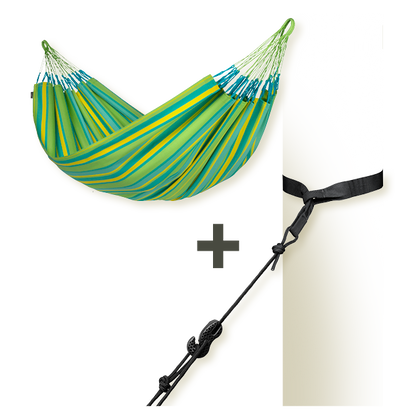TreeMount 2rope Black - Tree and Pole Suspension Set for Hammocks