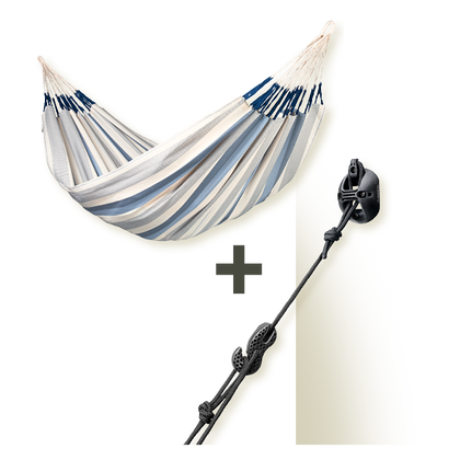 CasaMount 2rope Black - Fissaggio a parete, soffitto e trave per amache