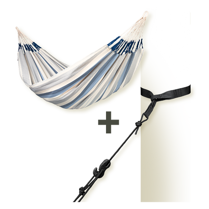 TreeMount 2rope Black - Fissaggio per amache per alberi e pali
