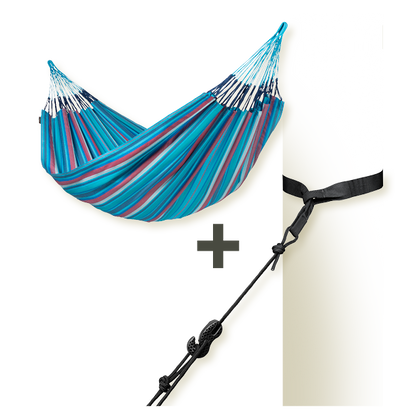 TreeMount 2rope Black - Fissaggio per amache per alberi e pali