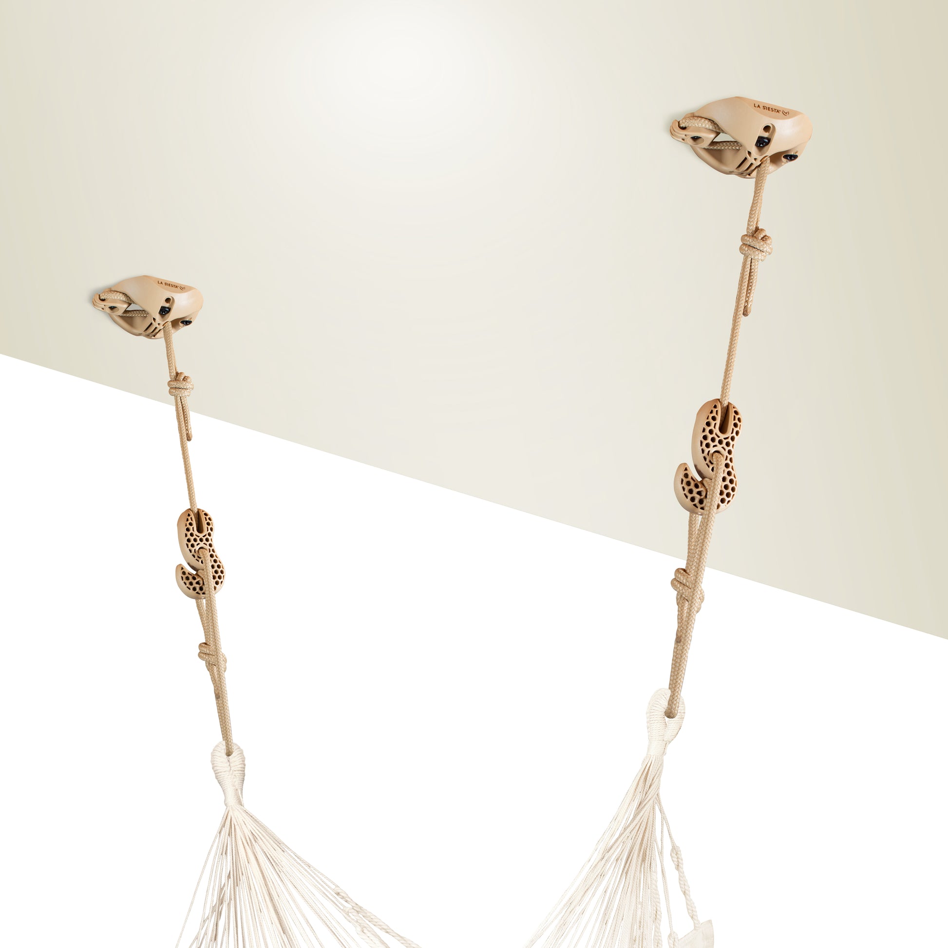 CasaMount 2rope Beige - Wand-, Decken- & Balken-Befestigung für Hängem