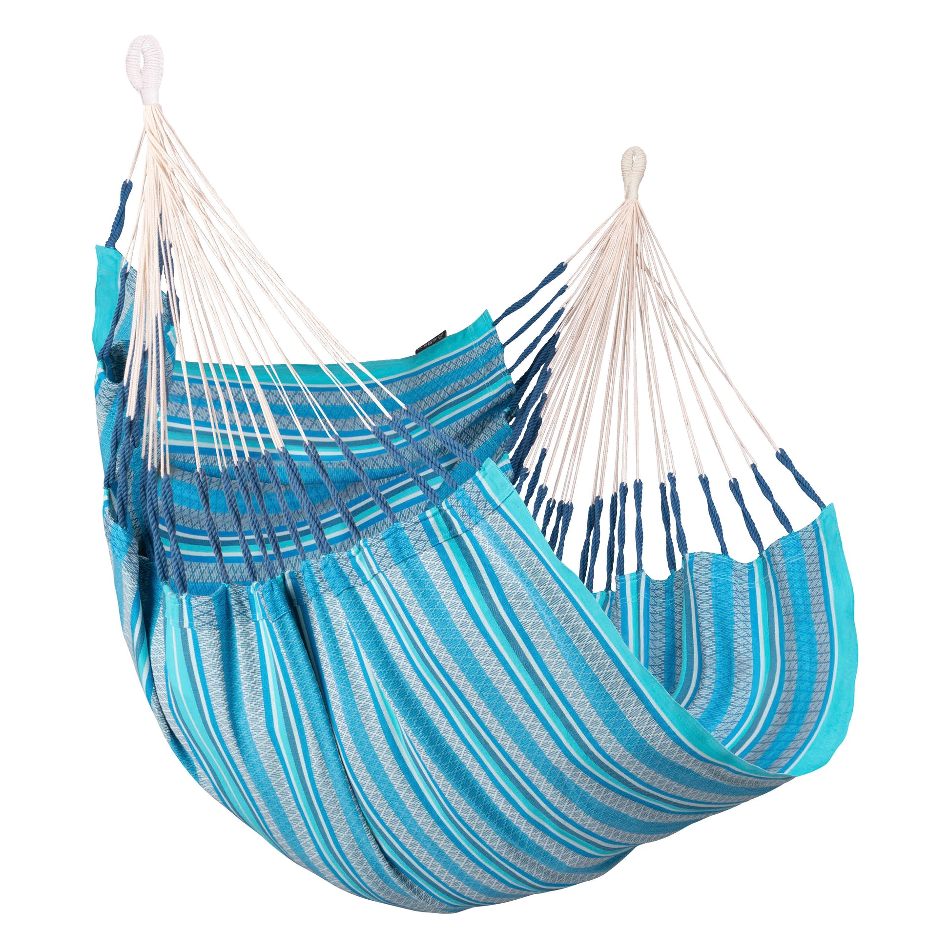 Cumbia Organic Azure – Hängesessel Comfort Size aus Bio-Baumwolle