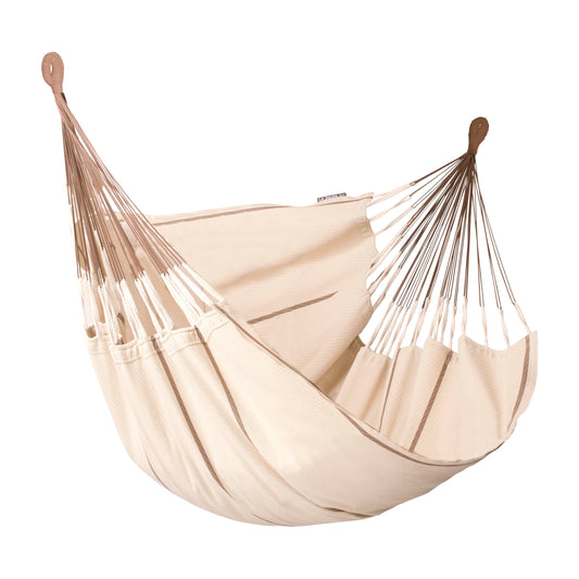 Cumbia Organic Nougat – Organic Cotton King Size Hammock Chair