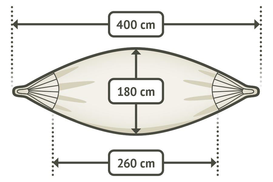 Modesta Agave - Kingsize-Hängematte aus Bio-Baumwolle