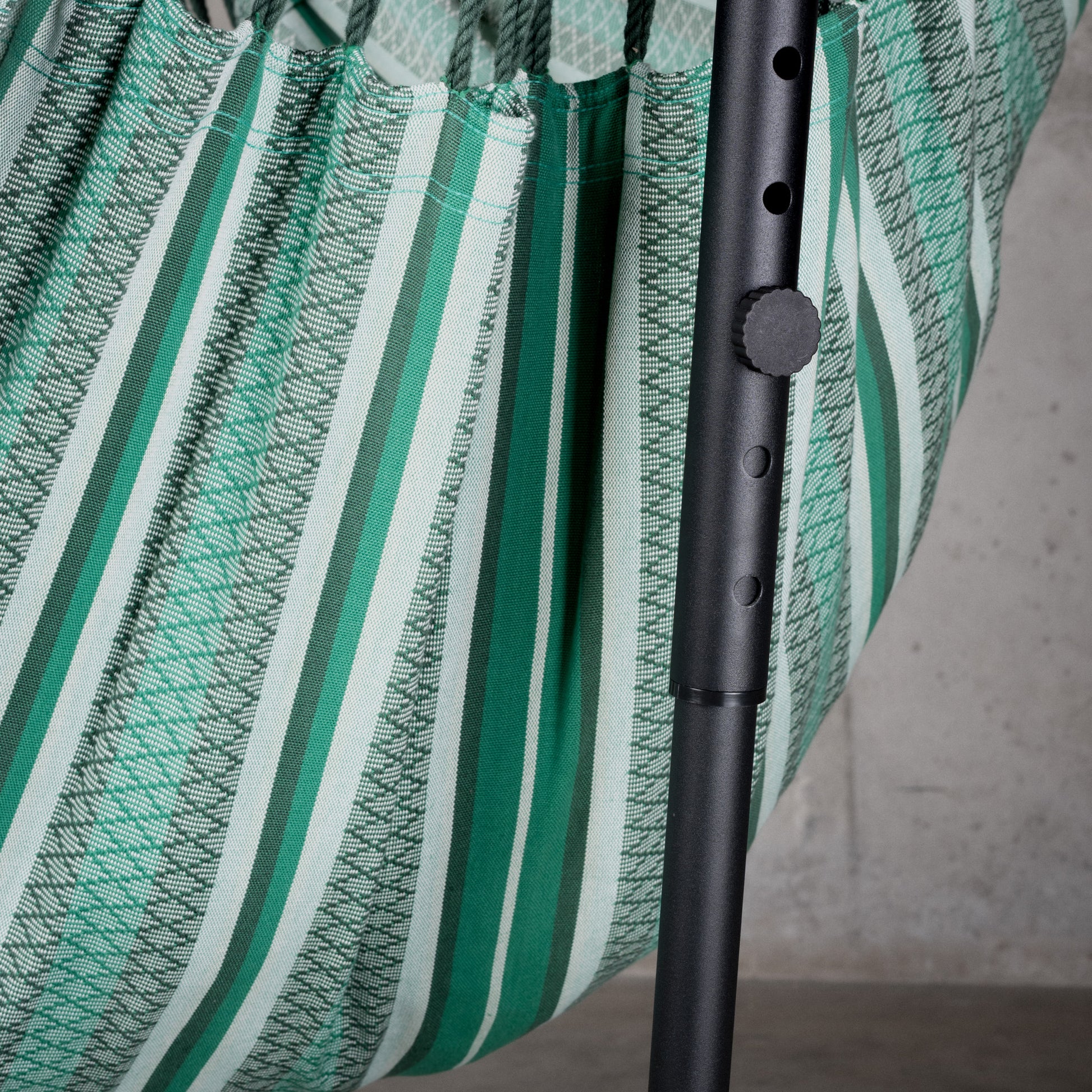 Fiji Organic Agave – Hangstoel Comfort Size van biokatoen met frame van verzinkt staal