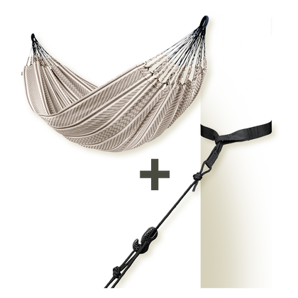 TreeMount 2rope Black - Fissaggio per amache per alberi e pali