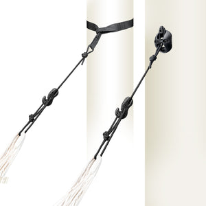 FlexMount 2point Black – Universelle Befestigung für Hängematten & Hängesessel (2-Punkt)