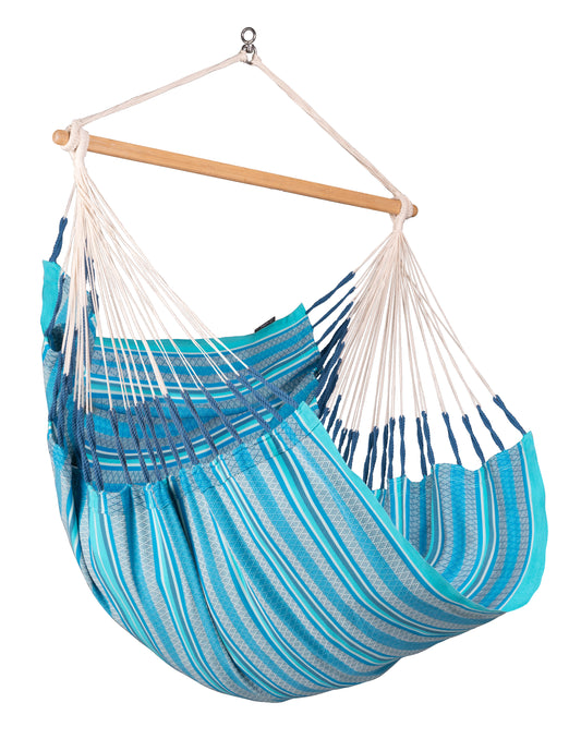 Habana Azure - Hängesessel Basic aus Bio-Baumwolle