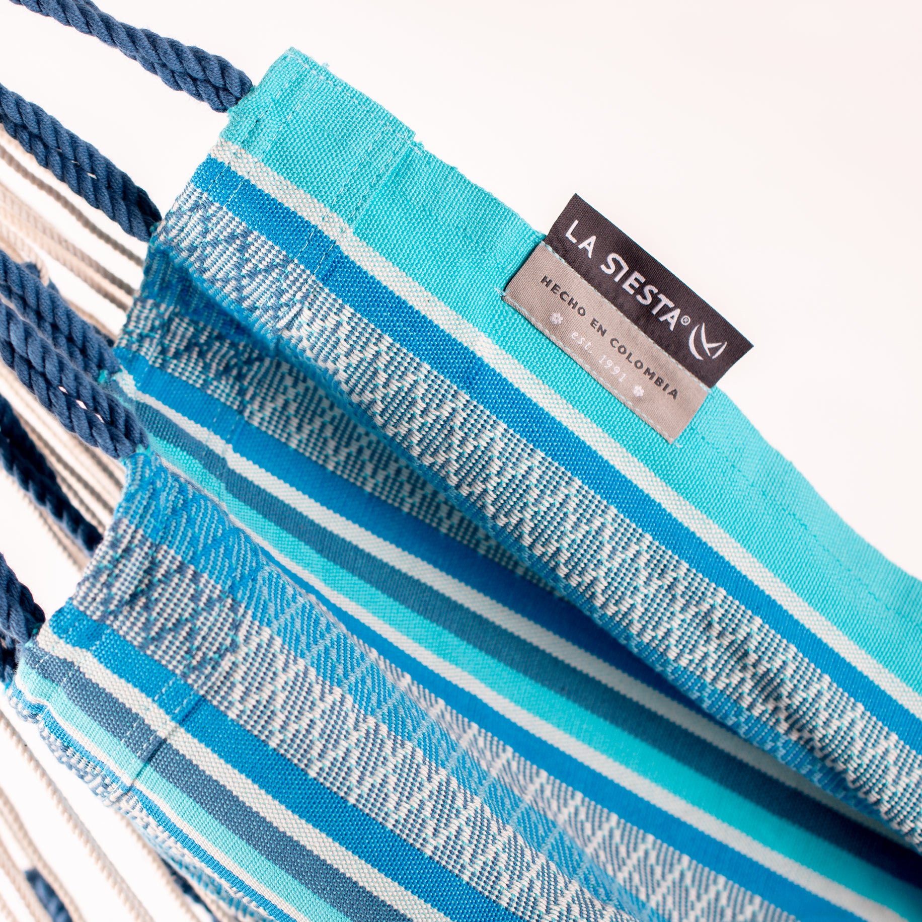 Habana Azure - Hängesessel Basic aus Bio-Baumwolle