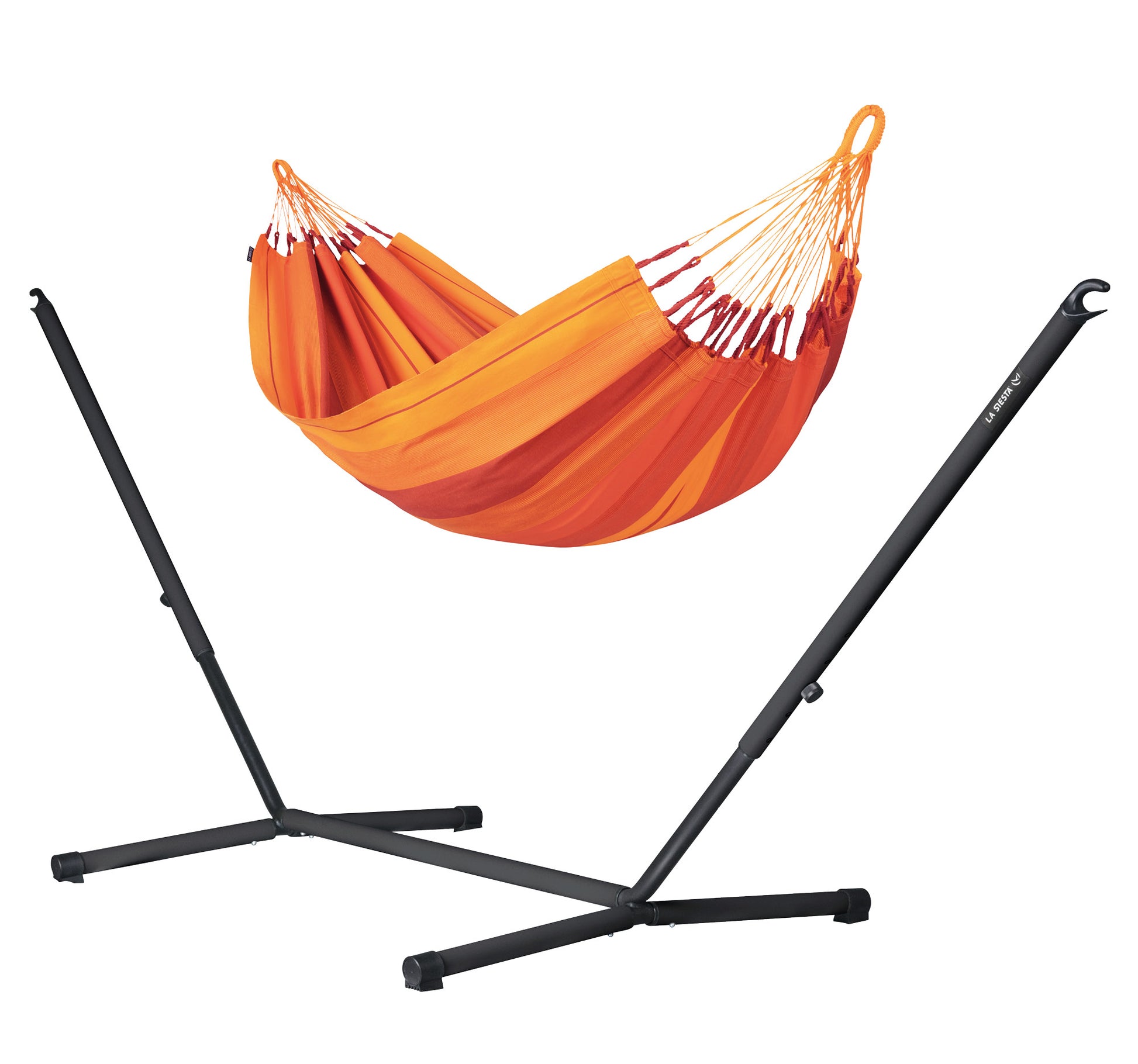 hängematte baumwolle bio Nautico Organic Anthracite Volcano - Single Size Hängematte aus Bio-Ba