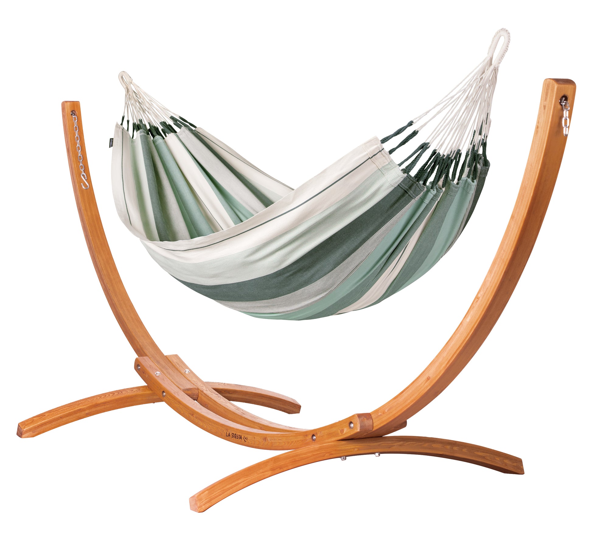 Maera Organic - Organic Cotton Hammock with FSC® certified Eucalyptus Stand