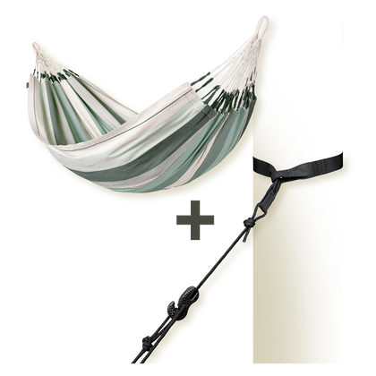 TreeMount 2rope Black - Fissaggio per amache per alberi e pali