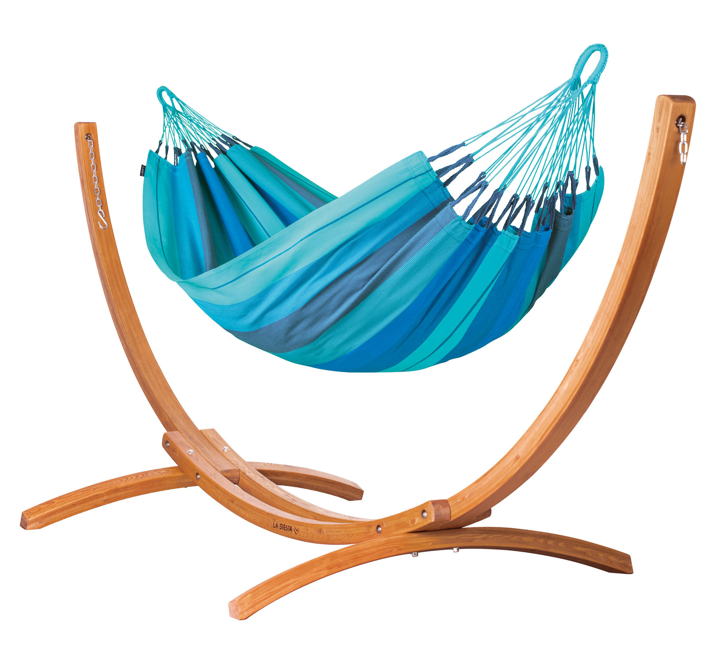 Maera Organic - Organic Cotton Hammock with FSC® certified Eucalyptus Stand