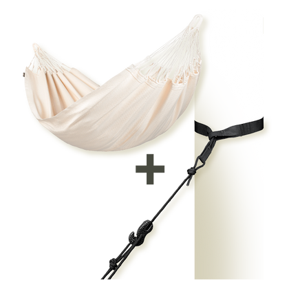 TreeMount 2rope Black - Tree and Pole Suspension Set for Hammocks