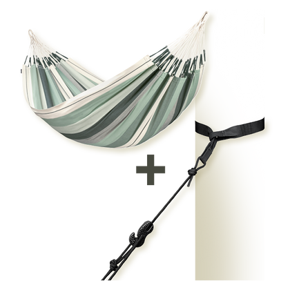 TreeMount 2rope Black - Fissaggio per amache per alberi e pali
