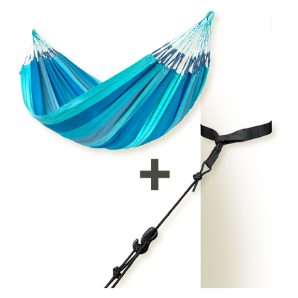 TreeMount 2rope Black - Tree and Pole Suspension Set for Hammocks