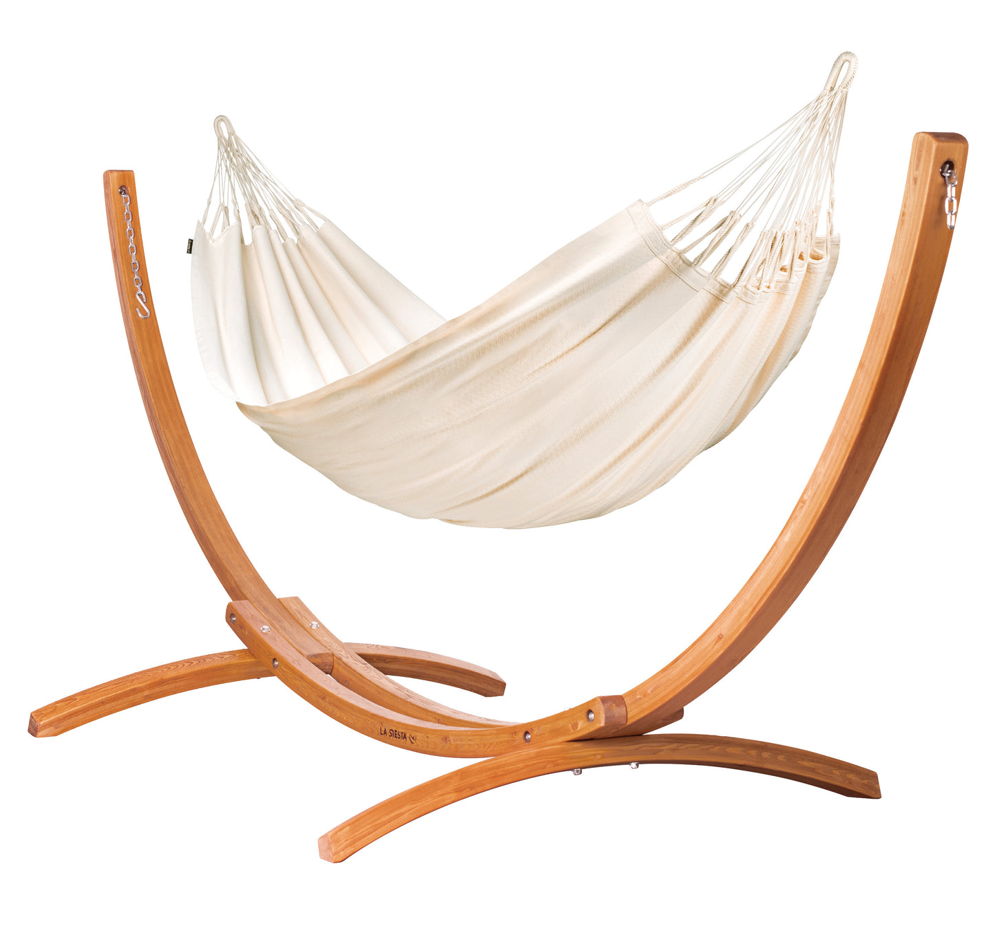 Maera Organic - Organic Cotton Hammock with FSC® certified Eucalyptus Stand