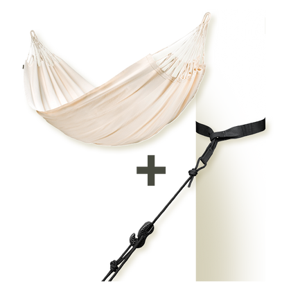TreeMount 2rope Black - Tree and Pole Suspension Set for Hammocks