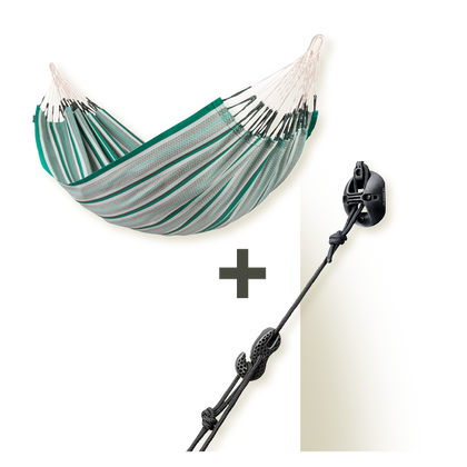 CasaMount 2rope Black - Wall, Ceiling & Beam Suspension Set for Hammocks