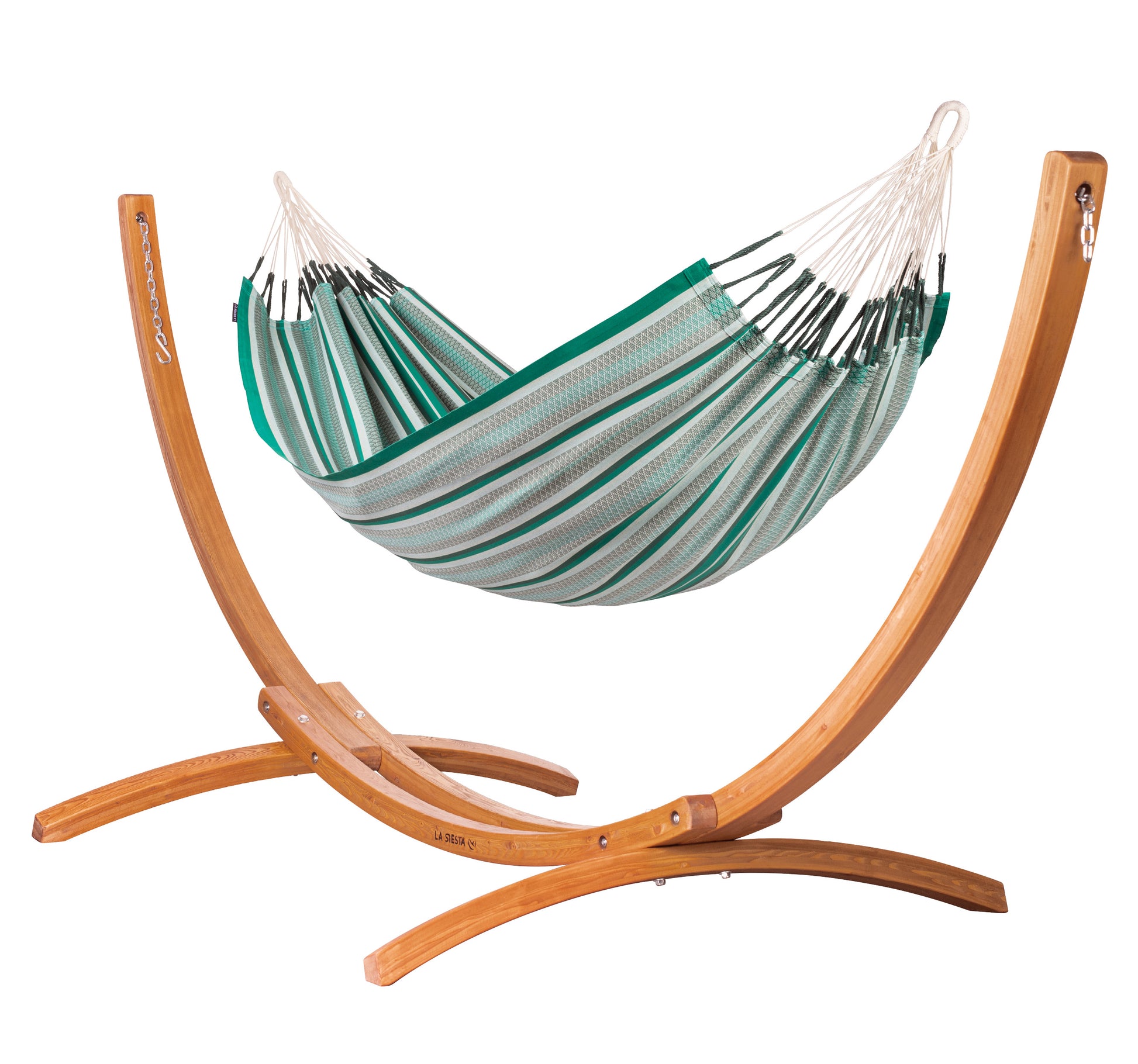 Maera Organic - Organic Cotton Hammock with FSC® certified Eucalyptus Stand
