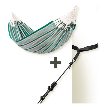 TreeMount 2rope Black - Tree and Pole Suspension Set for Hammocks