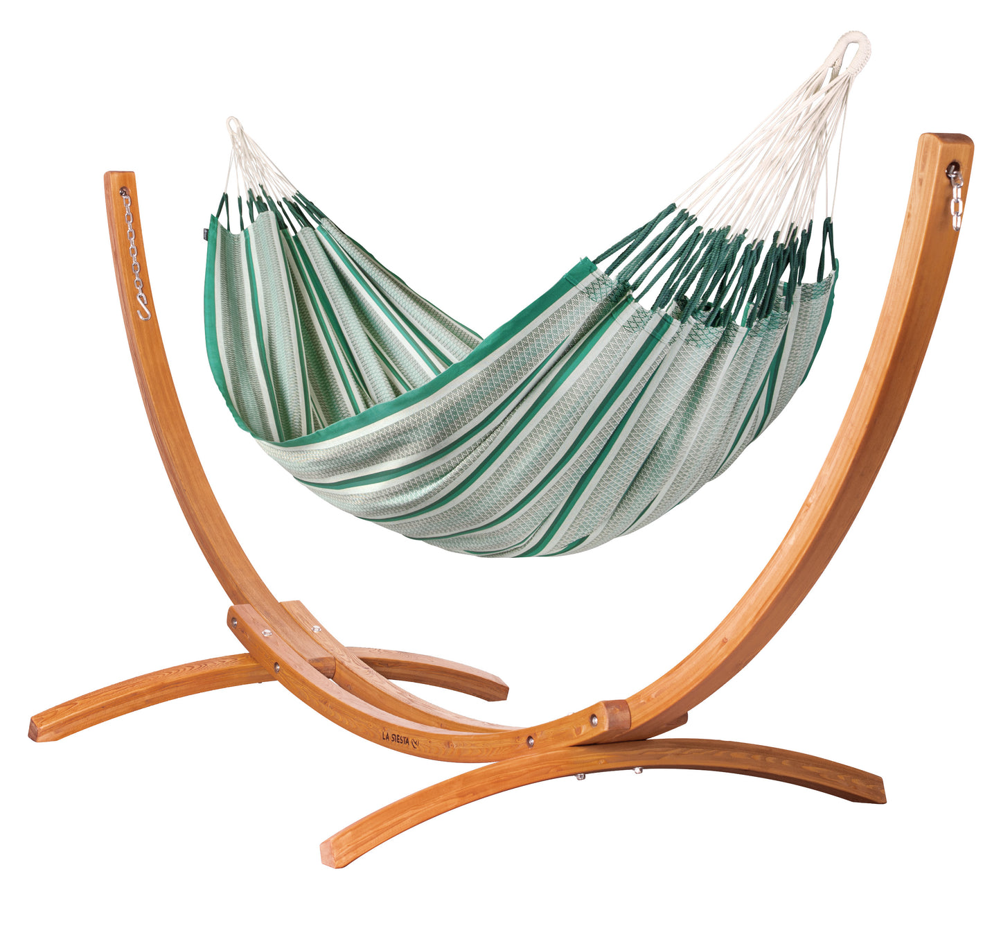 Maera Organic - Organic Cotton Hammock with FSC® certified Eucalyptus Stand