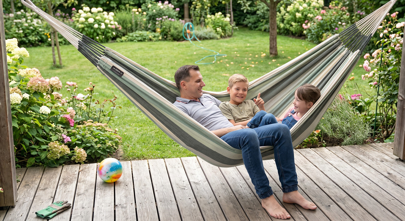 hängematte bettersatz Modesta Flamingo - Kingsize-Hängematte aus Bio-Baumwolle