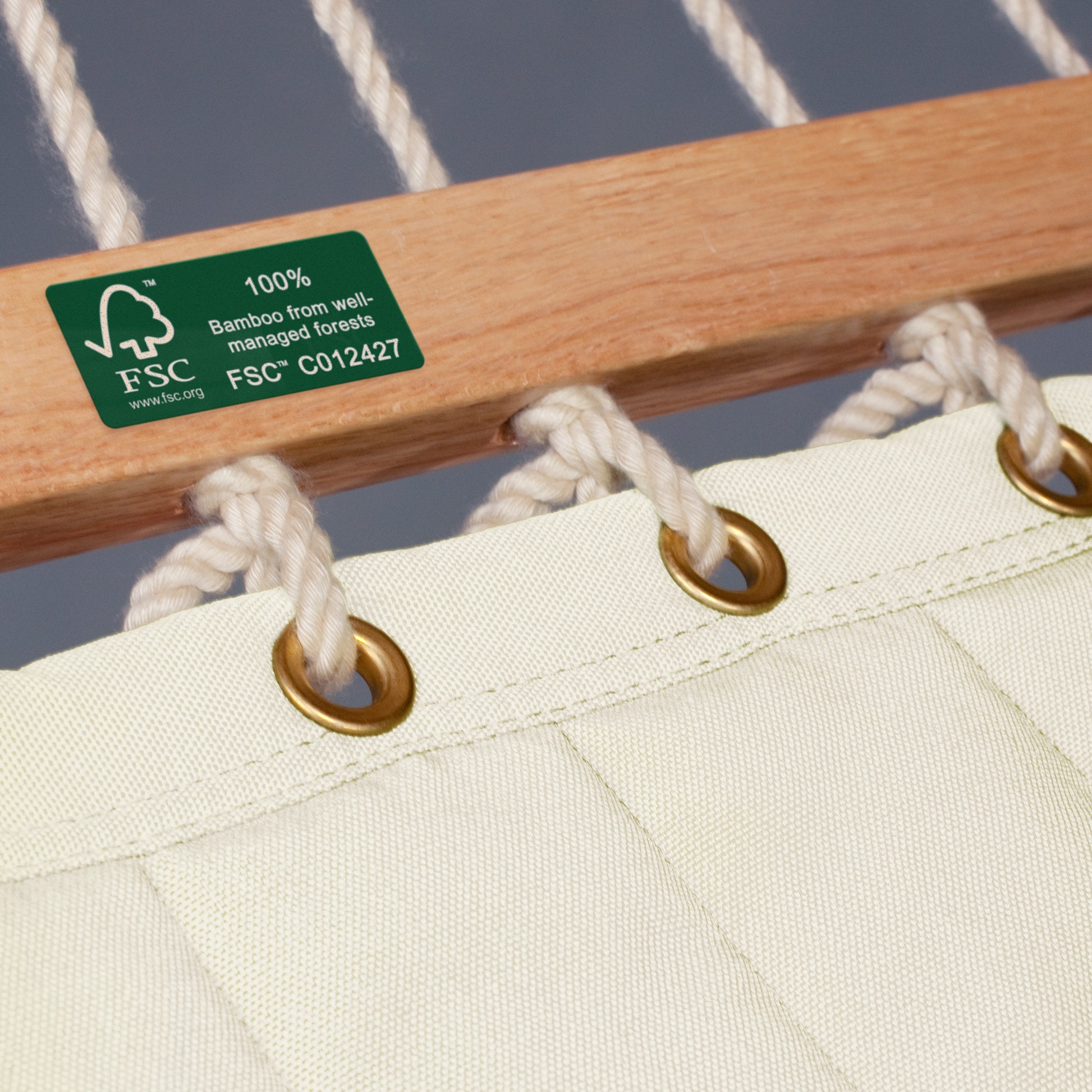 la siesta hängematte alabama Alabama Vanilla - Padded Kingsize Spreader Bar Hammock