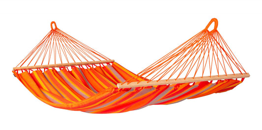 Alisio Toucan - Dubbel hängmatta med träkarmar outdoor