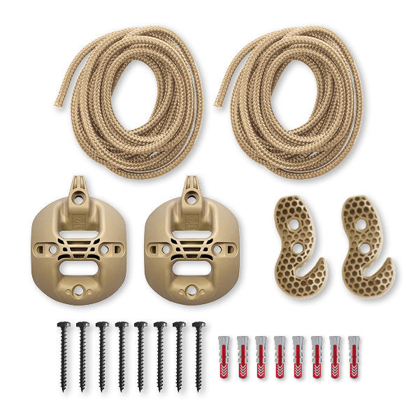 CasaMount 2rope Beige - Wand-, Decken- & Balken-Befestigung für Hängem