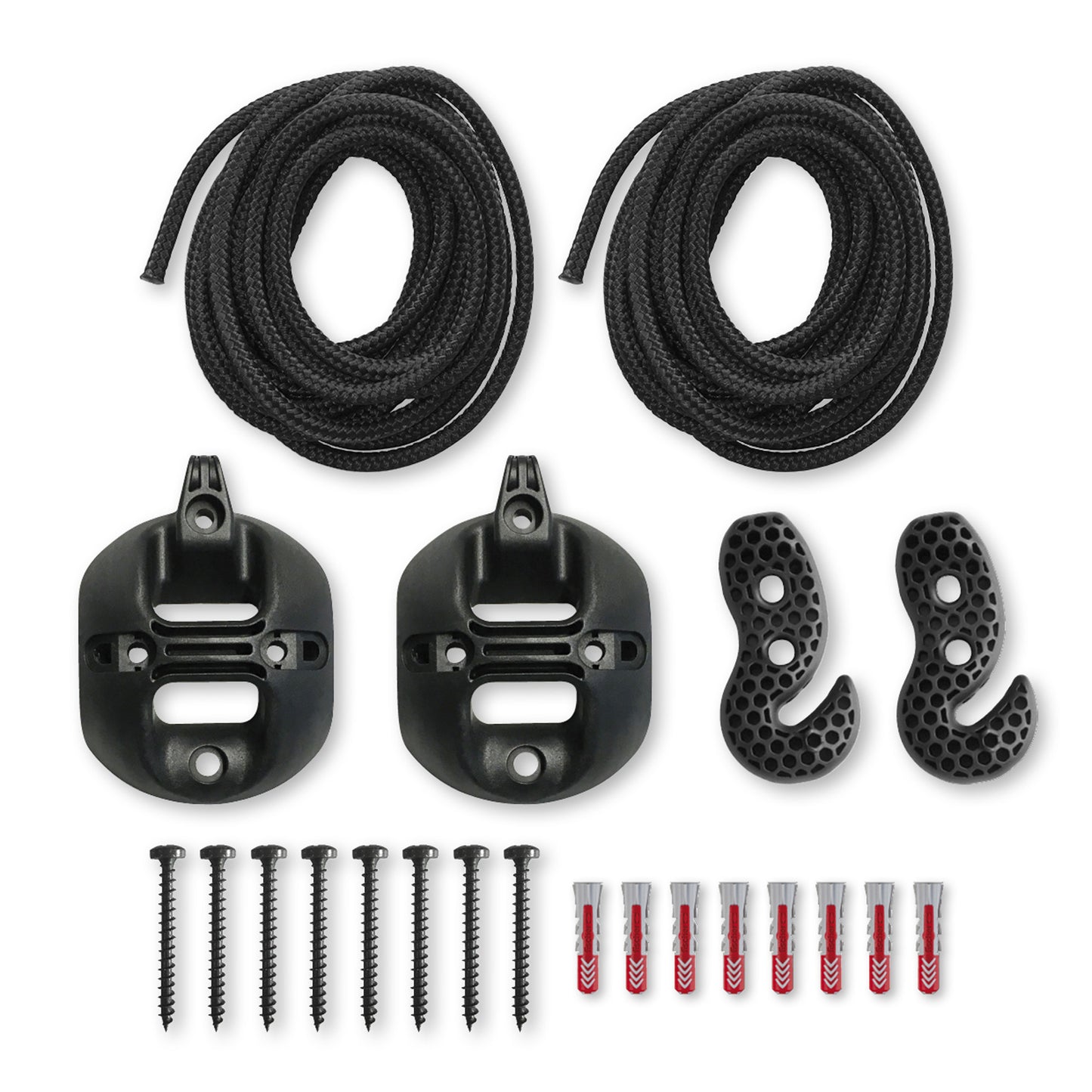 befestigung hängematte wand CasaMount 2rope Black - Wand-, Decken- & Balken-Befestigung für Hängem