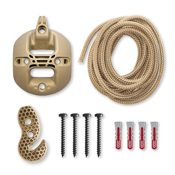 befestigung hängematte decke CasaMount 1rope Beige - Decken- & Balken-Befestigung für Hängesessel
