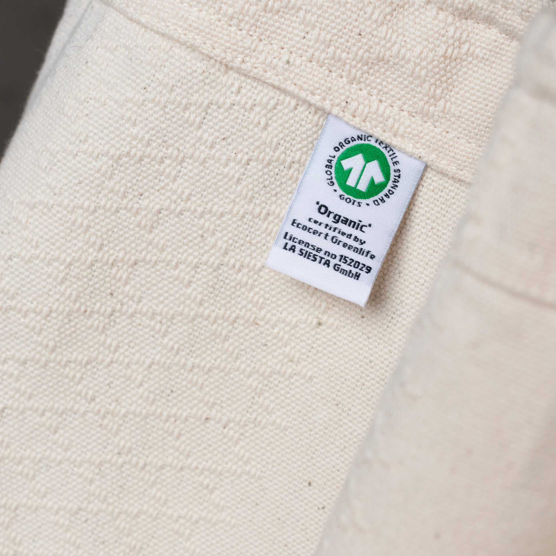 Udine Organic Latte - Chaise-hamac en coton bio avec support en eucalyptus certifié FSC®
