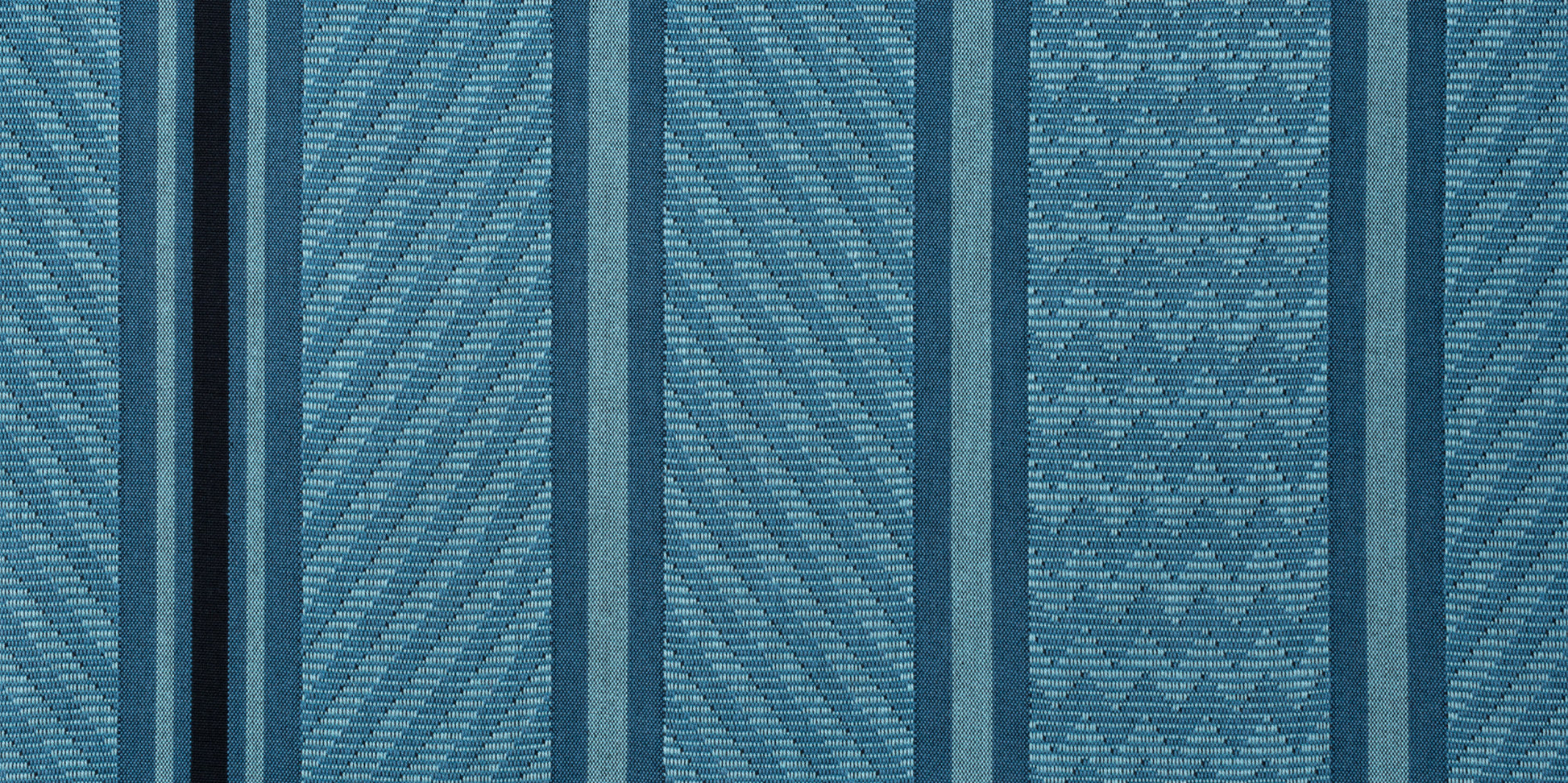 Flora Blue Zebra - Klassische Kingsize-Hängematte aus Bio-Baumwolle